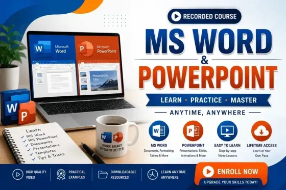 MS Word & PowerPoint – Recorded Course